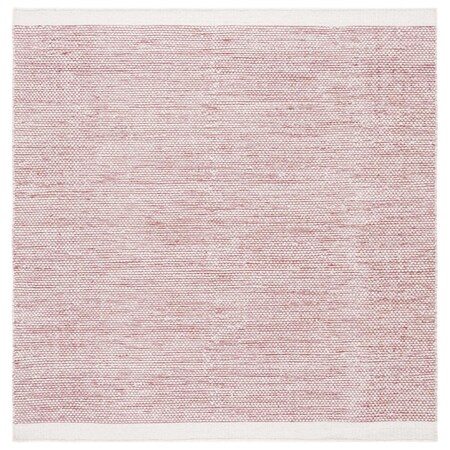 Safavieh 6 x 6 ft. Natural Red & Ivory Hand Woven Square Area Rug NAT776Q-6SQ